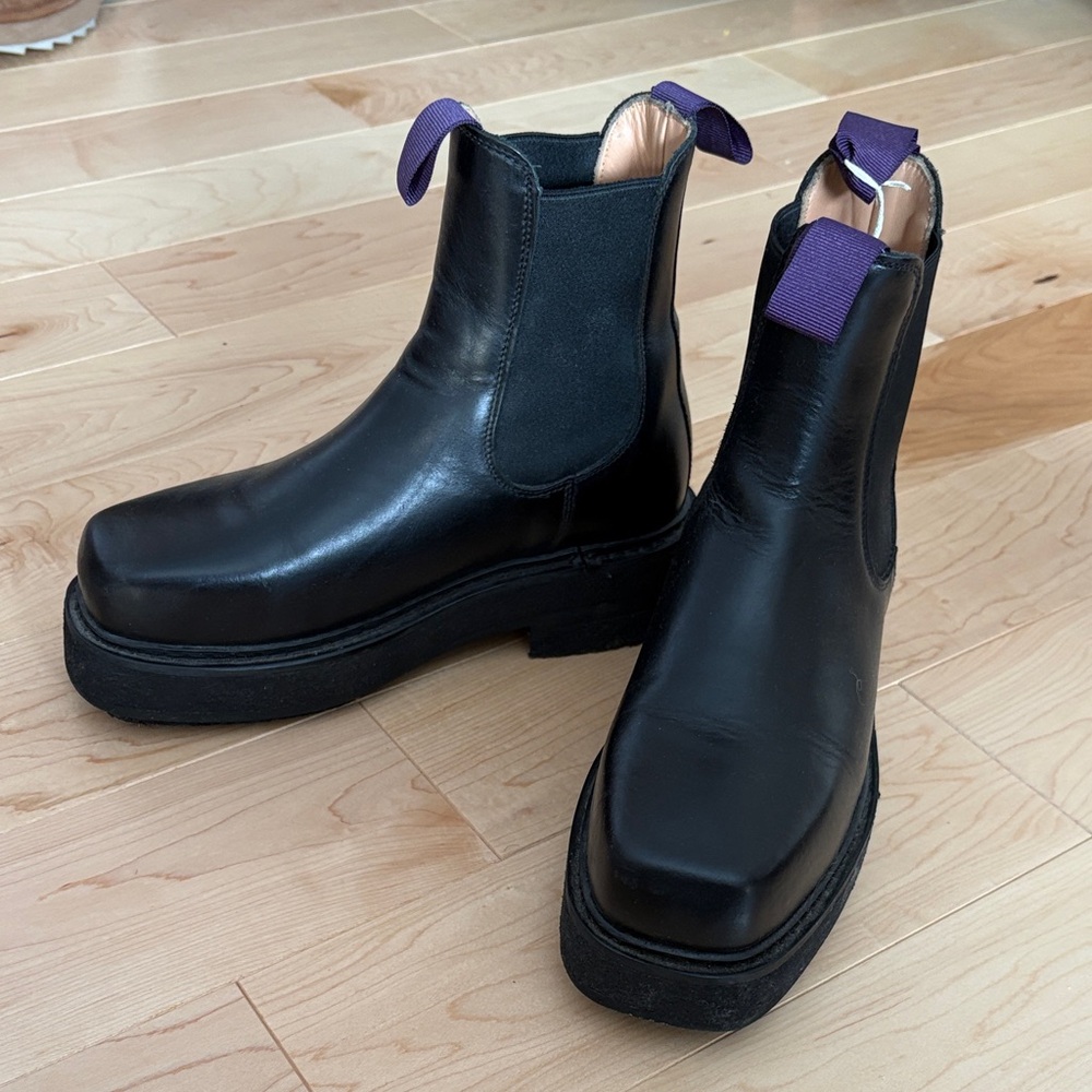 EYTYS ORTEGA CHELSEA BOOT Black Leather Ankle Boot